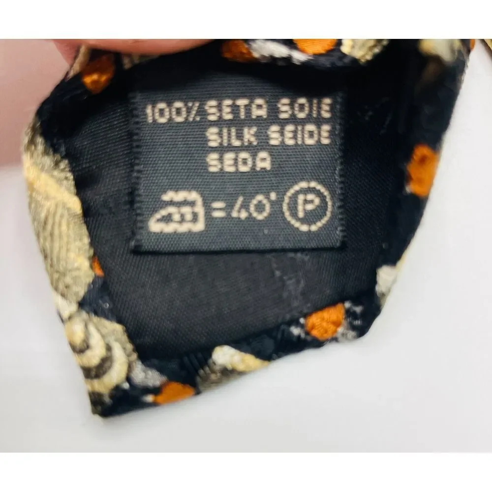 ERMENEGILDO ZEGNA Disegno Esclusivo Multi Color Silk‎ Tie Made In Italy